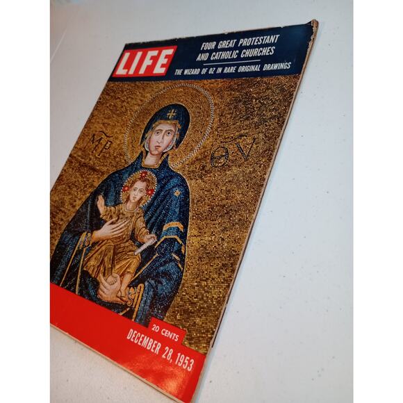 Life Magazine December 28, 1953 Madonna & Child Vintage Collection Cathedrals - Picture 4 of 13